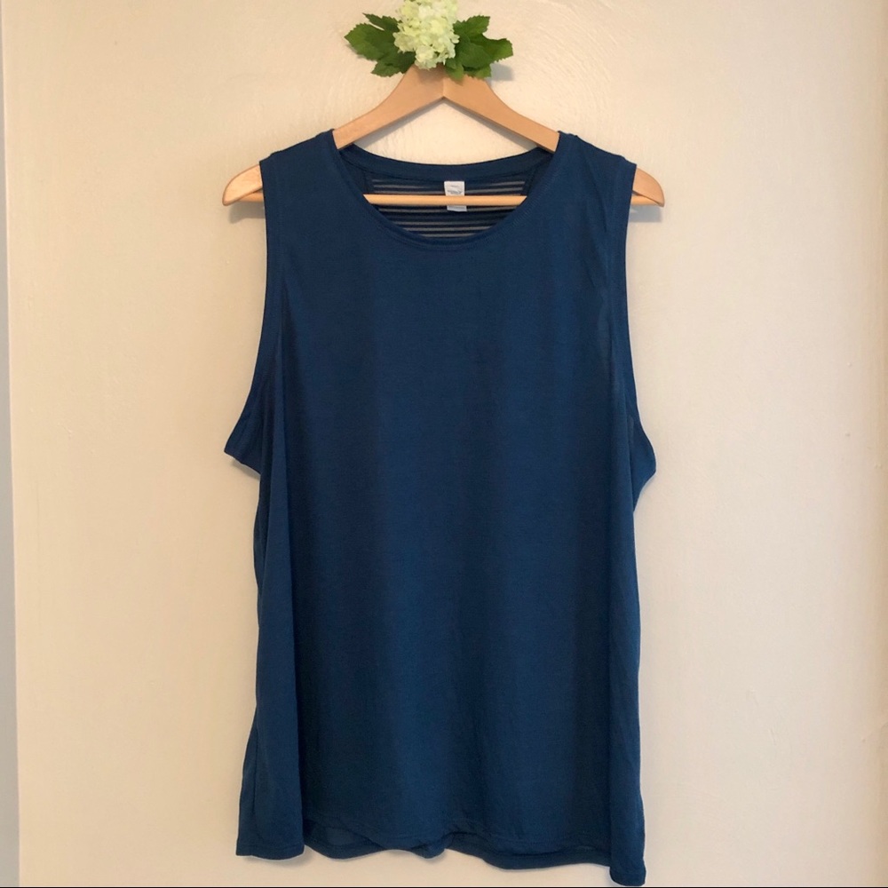 NWT Old Navy Active Blue Work Out Top [Sz XL]